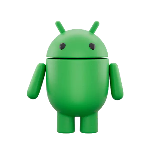 Modern green Bugdroid