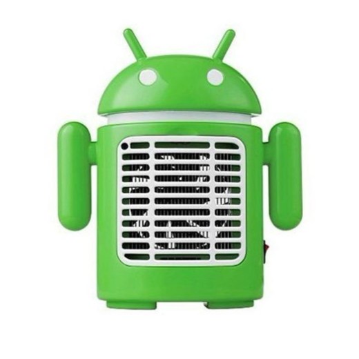 A Bugdroid with a fan vent inside