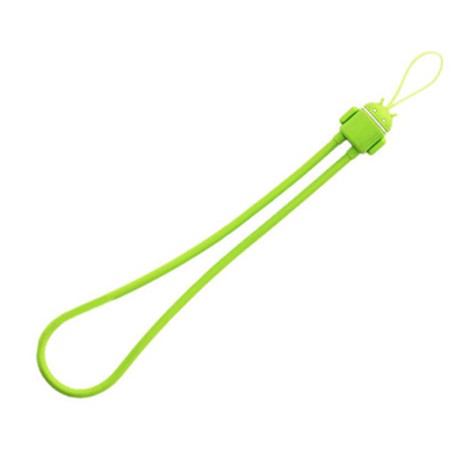 A Bugdroid lanyard