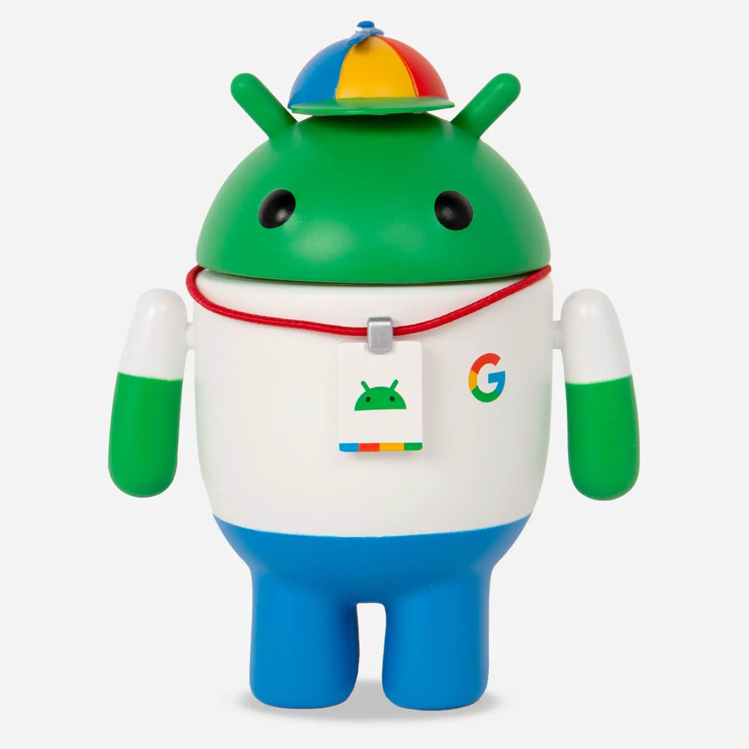 Chibi bot figure in colorful clothes