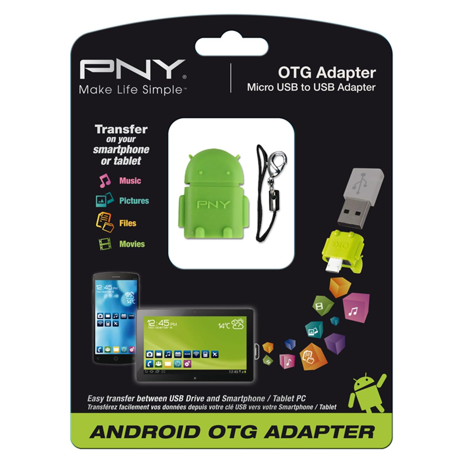 Packaging of the adapter.